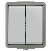 Переключатель двухклавишный, IP44 Delta Flache Siemens