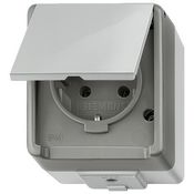 Розетка с крышкой, IP44 Delta Flache Siemens
