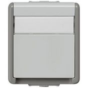 Розетка с крышкой, с полем для надписи, IP44 Delta Flache Siemens