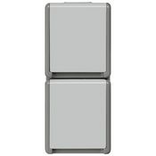 Розетка с крышкой двойная, вертикальная, IP44 Delta Flache Siemens